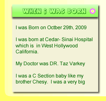 wheni was born